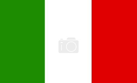 Foto de Bandera de Italia. Ilustración vectorial - Imagen libre de derechos