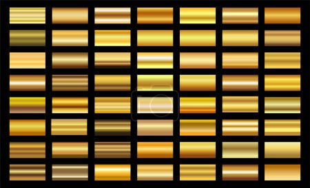 Foto de Fondo de oro textura vector icono patrón sin costura. Ilustración de degradado claro, realista, elegante, brillante, metálico y dorado. - Imagen libre de derechos
