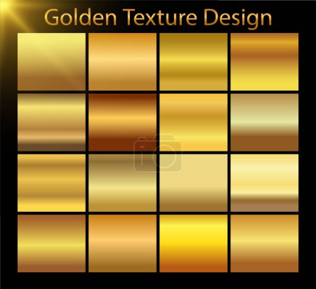 Foto de Fondo de oro textura vector icono patrón sin costura. - Imagen libre de derechos