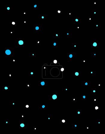 Téléchargez les photos : Étoiles scintillent des points colorés étoilés nuit beau univers illustration peinture - en image libre de droit