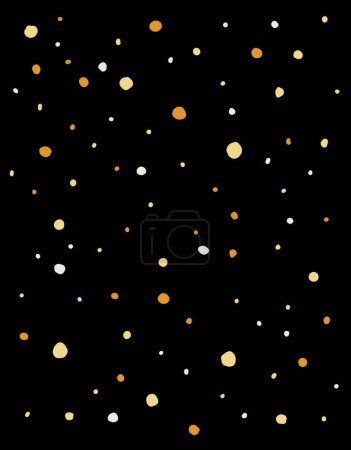 Téléchargez les photos : Étoiles scintillent des points colorés étoilés nuit beau univers illustration peinture - en image libre de droit