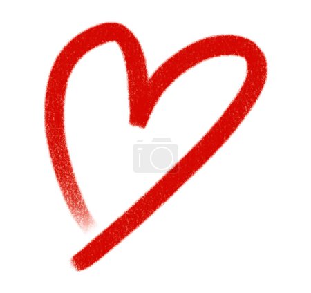 Téléchargez les photos : Valentine heart love shape deocration hand drawing illustration element art - en image libre de droit