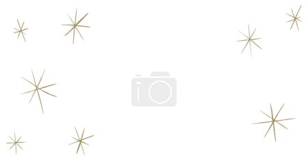 Téléchargez les photos : Nuit étoilée lune étoile nuit ciel décoratif or bleu ornement illustration - en image libre de droit
