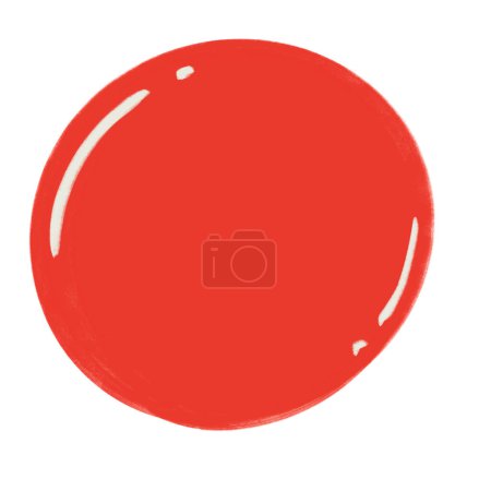 Foto de Han dibujo círculo forma burbuja marco geométrico 80 pop ilustración arte - Imagen libre de derechos
