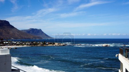 Foto de Sudáfrica vacaciones Clifton playa cerca de Ciudad del Cabo Sur atlántico lado del océano vacaciones de viaje - Imagen libre de derechos