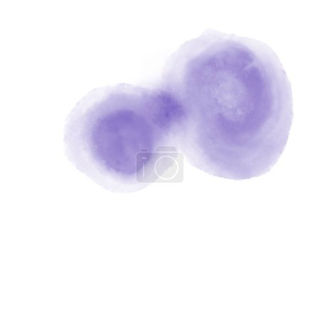 Photo for Blue purple watercolor painting spot bubble texture artistic illustration art - Royalty Free Image