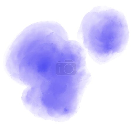 Foto de Azul púrpura acuarela pintura spot burbuja textura artística ilustración arte - Imagen libre de derechos
