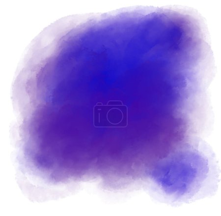 Foto de Azul púrpura acuarela pintura spot burbuja textura artística ilustración arte - Imagen libre de derechos