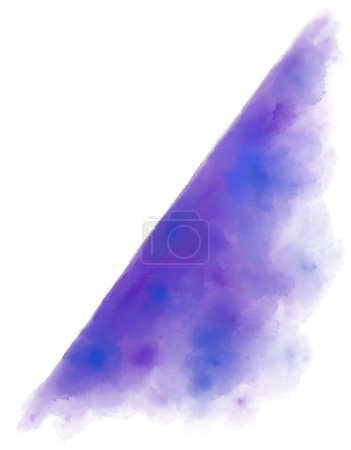 Photo for Watercolor wet painting colour blending elements dots brush stroke angle line background illustration - Royalty Free Image