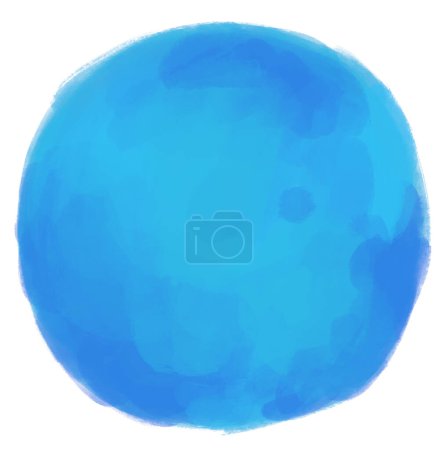 Photo for Watercolor wet painting colour blending bubble circle sphere brush texture illustration art background - Royalty Free Image
