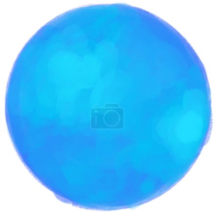 Foto de Acuarela pintura húmeda color mezcla burbuja círculo esfera cepillo textura ilustración arte fondo - Imagen libre de derechos