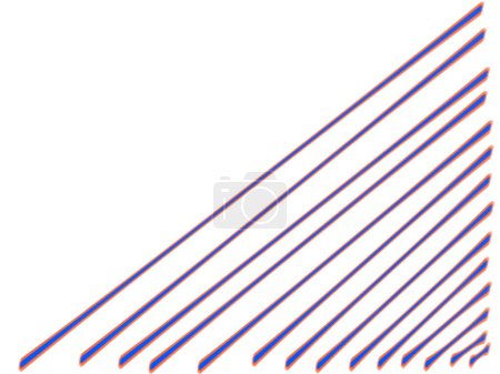 Photo for Purple and pink slanted lines half way across the page background . High quality illustration - Royalty Free Image
