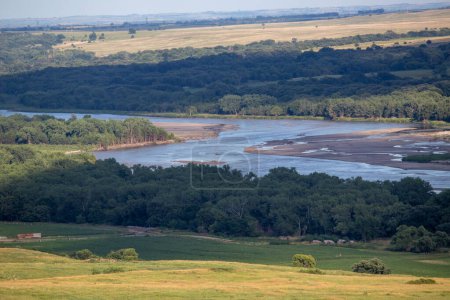 Niobrara National Scenic River in Nebraska summer times . High quality photo