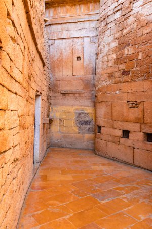 Photo for Heritage jaisalmer fort vintage architecture view from different angle at day - Royalty Free Image