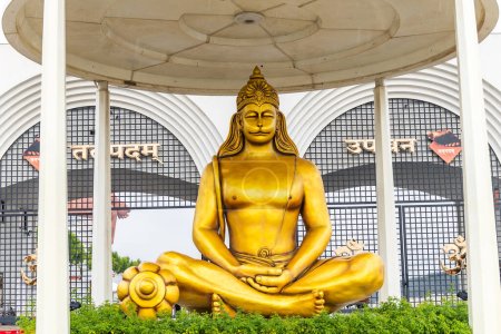 Téléchargez les photos : Hindou dieu seigneur hanumana isolé statue avec fond lumineux à l'image du matin est prise à la statue de la croyance nathdwara rajasthan Inde. - en image libre de droit