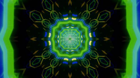 Mandala 3D Kaleidoscope seamless loop Psychedelic Trippy Futuristic Traditional Tunnel Pattern for Consciousness Meditation Background Video Relaxing Ethnic Colorful pattern Chakra Kundalini Yoga