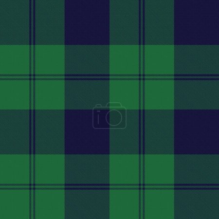Illustration for Green Minimal Plaid textured seamless pattern for fashion textiles and graphics - Royalty Free Image