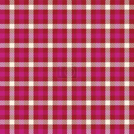 Illustration for Purple Minimal Plaid textured seamless pattern for fashion textiles and graphics - Royalty Free Image
