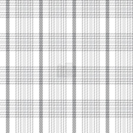 Illustration for Monochrome Minimal Plaid textured seamless pattern for fashion textiles and graphics - Royalty Free Image