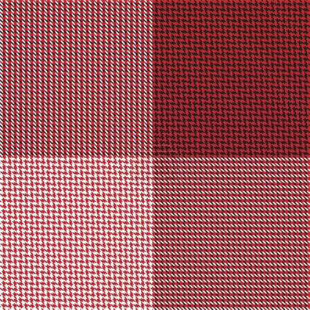 Illustration for Red Minimal Plaid textured seamless pattern for fashion textiles and graphics - Royalty Free Image