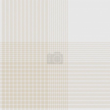 Illustration for Brown Minimal Plaid textured seamless pattern for fashion textiles and graphics - Royalty Free Image