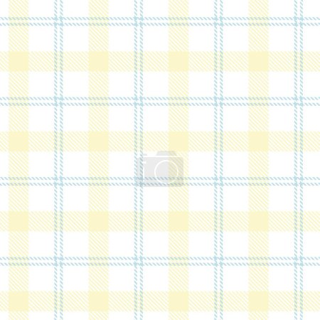 Illustration for Pastels Classic Plaid textured seamless pattern for fashion textiles and graphics - Royalty Free Image