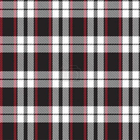 Illustration for Christmas Classic Plaid textured seamless pattern for fashion textiles and graphics - Royalty Free Image