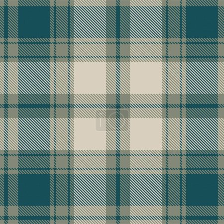 Illustration for Christmas Classic Plaid textured seamless pattern for fashion textiles and graphics - Royalty Free Image