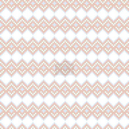 Pasteles Argyle Fair isle diseño de patrón sin costuras para prendas de punto, textiles de moda, gráficos