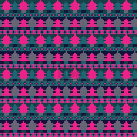 Téléchargez les illustrations : Conception de motif d'îlot de Noël équitable pour les textiles de mode, tricot et graphiques - en licence libre de droit