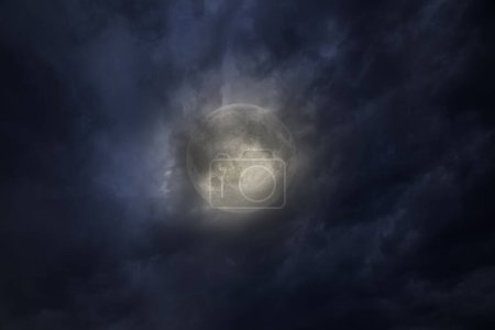 Photo for Stormy full moon night sky - Royalty Free Image