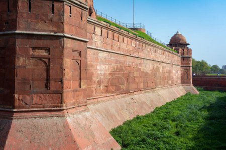 Red Fort à Delhi, en Inde. Site du patrimoine mondial de l'UNESCO