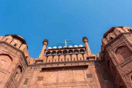 Rotes Fort in Delhi, Indien. UNESCO-Weltkulturerbe