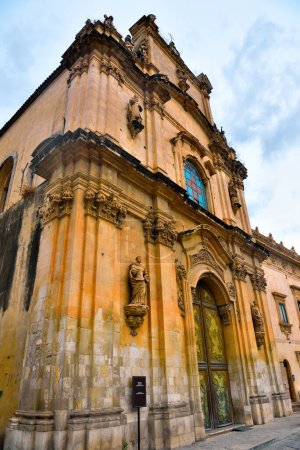 Photo for Church of the Madonna del Carmine Scicli Sicily Italy - Royalty Free Image
