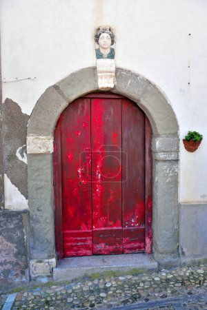 ancient wooden door in Scilla Calabria Italy