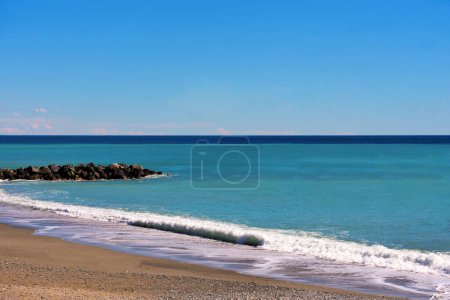 Foto de Playa en Albisola Superiore Liguria Italia - Imagen libre de derechos