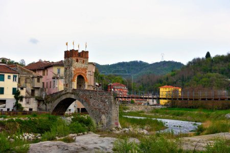 Photo for The bridge of the gaietta millesimo Savona Italy - Royalty Free Image