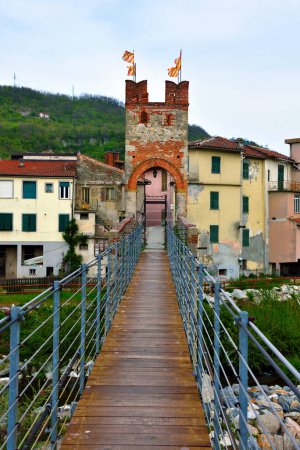 Photo for The bridge of the gaietta millesimo Savona Italy - Royalty Free Image