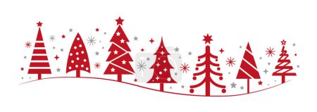 Téléchargez les illustrations : Collection d'arbres de Noël bleus et d'étoiles dorées au design différent. Pour le web et les imprimés - affiches, dépliants, dépliants, brochures. - en licence libre de droit
