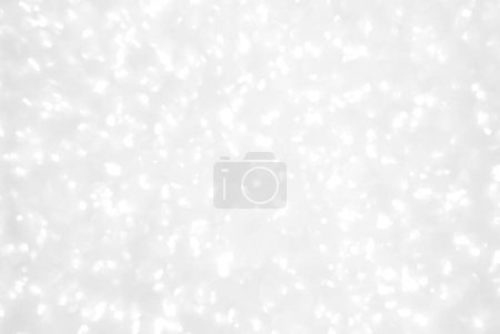 Foto de Fondo abstracto brillo blanco plateado con bokeh - Imagen libre de derechos