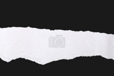 Photo for Piece of torn black paper, space for copy - Royalty Free Image