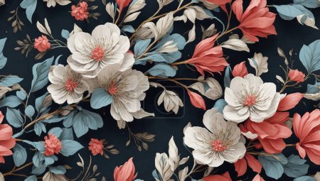 Illustration for Beautiful trendy flower pattern. Small flowers. Fashionable template for design - Royalty Free Image