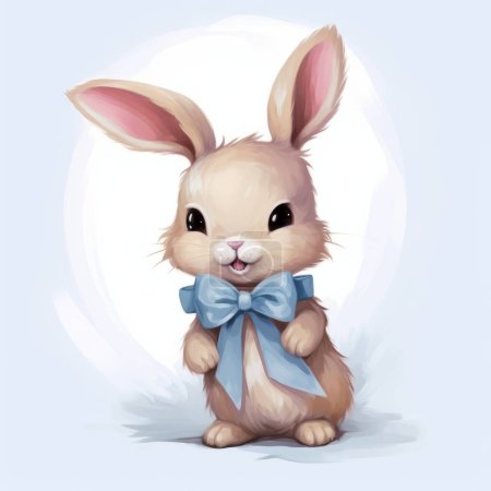 easter bunny. cute rabbit. vector illustration