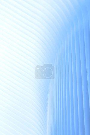 Photo for Design metal construction of public building in blue tonality - Royalty Free Image