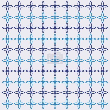 Illustration for Mediteranian background, Islamic blue background pattern - Royalty Free Image