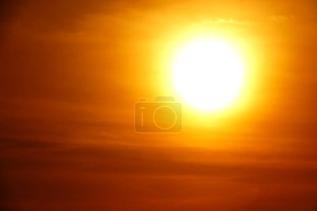 Photo for Sunset sky orange sky orange cloud outdoor summer nature - Royalty Free Image