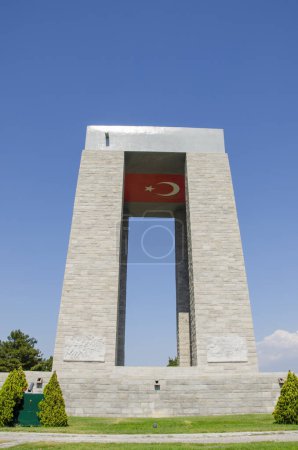 Photo for Low Angle Shot Of Canakkale Martyrs' Memorial, Turkey - Royalty Free Image