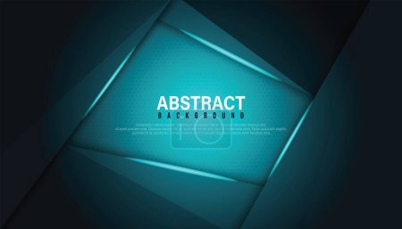 Illustration for Vector technology blue lines and abstract background. Abstract visual for screen template. Geometric artificial intelligence tech backdrop.Digital technology, deep learning and big data concept. - Royalty Free Image