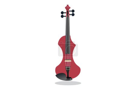 Téléchargez les illustrations : Illustration vectorielle du violon d'instrument de musique - en licence libre de droit