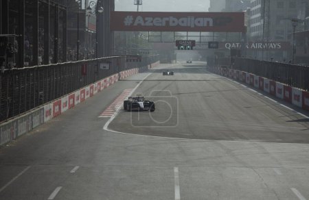 Photo for Baku, Azerbaijan - 28-30 April 2023: Race Start at Formula 1 Grand Prix of Baku 2023 - Royalty Free Image